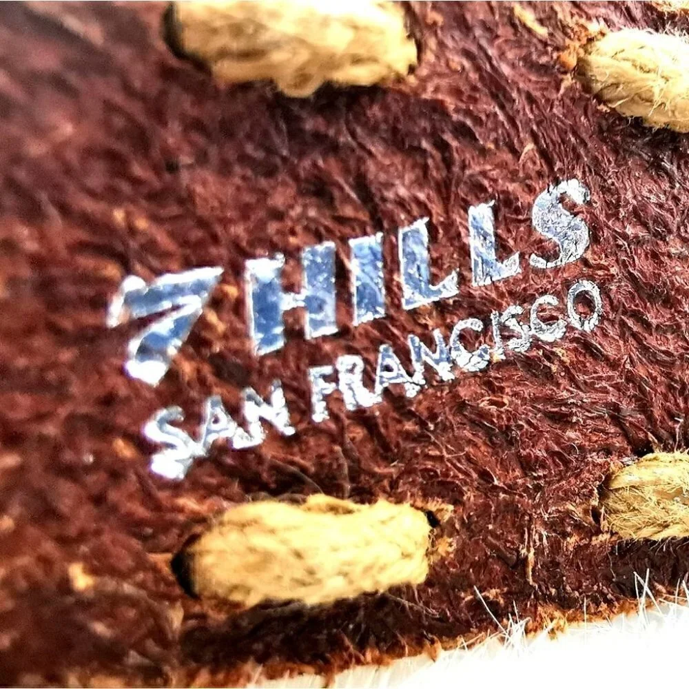 7Hills San Francisco Women's S Leather Floral Belt
